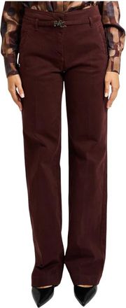 Manila Grace Mujer, Pantalones, Marrón, Talla: XS