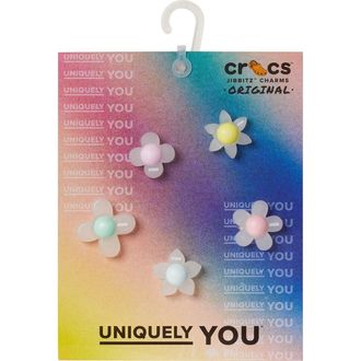 Crocs Set van 5 Jibbitz bloemen met iriserend effect