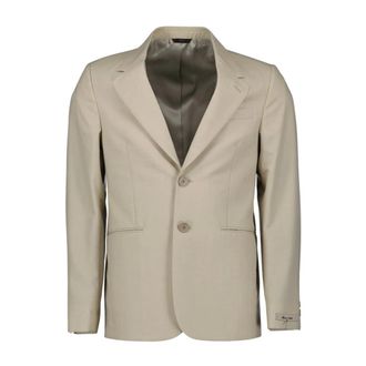 Fendi Blazers, male, Beige, S, Wool Blazer