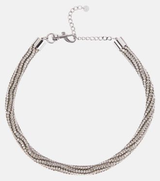 Self Portrait Small Crystal Pearl Choker from $285.00 - on