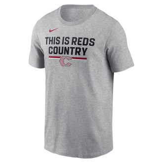 Nike Cincinnati Reds Stacked City Connect Nike Mens MLB T-Shirt in Grey | N19906GRED-YNQ