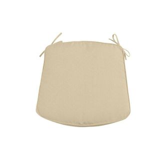 Ballard Designs Replacement Chair Cushion - 21x18.5 - Knife Edge, Canvas Sand Sunbrella - Ballard Designs