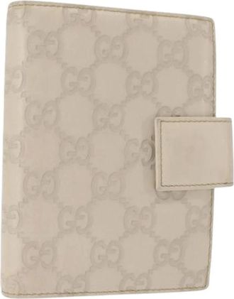 Gucci Pre-owned Accessories, female, White, Size: ONE SIZE Pre-owned Canvas Home-Office