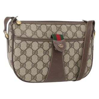 Gucci Pre-owned Cross Body Bags, female, Beige, Size: ONE SIZE Pre-owned Plastic Cross Body Bag
