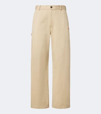 Loewe Double L cotton twill wide-leg pants