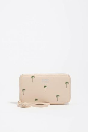 Bimba & Lola Medium Horizontal Palms Wallet in Sand at Nordstrom