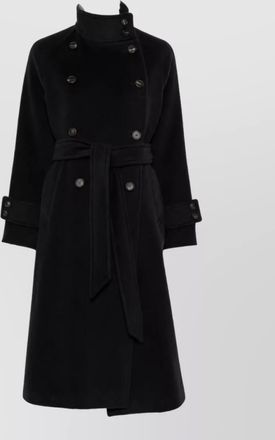 Tagliatore cupro double-breasted long coat