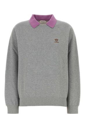 Versace Grey Cotton Sweatshirt
