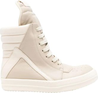 Rick Owens Sneakers, female, Beige, Size: 10 US Geobasket Sneakers