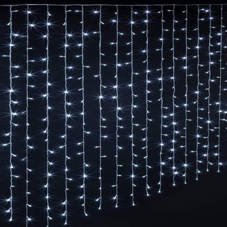 F&eacute;&eacute;ric Lights & Christmas F&eacute;&eacute;ric Lights And Christmas - Cortina Exterior De Fachada 400x200cm Blanco Fr&iacute;o 800 Led + Transformador - Feeric Lights & Christmas