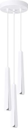 Sollux Lighting Design Pendellampe Prysm 3-Flammig (rund), Weiss