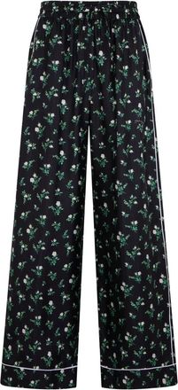 Dolce & Gabbana Silk Twill Broeken - Dames - Pyjama - Veelkleurig - M - Nachtkleding