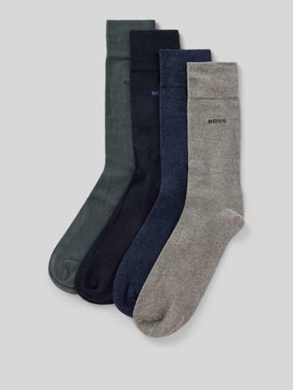 HUGO BOSS Socken aus Baumwoll-Mix im 4er-Pack mit Geschenkbox in Schilf, Gr&ouml;&szlig;e 40-46