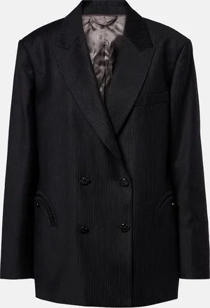 Blaz&eacute; Milano Blaz&eacute; Milano Nightbreak pinstripe virgin wool blazer