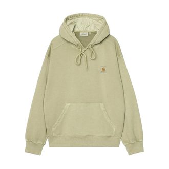 Carhartt Work in Progress Carhartt Wip, Hoodies, male, Green, Size: XS Hooded Nelson Sweatshirt
