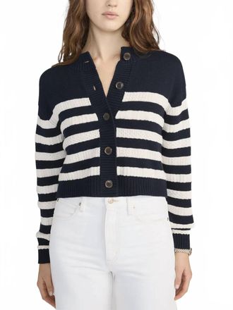 Frame Denim Variation Femme Cardigan In Navy Multi