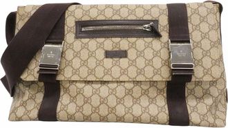 Gucci Brown Pvc Shoulder Bag (Pre-Owned)