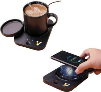 Pursonic Sip & Charge 2-in-1 Wireless Charger & Mug Warmer in Black at Nordstrom