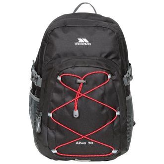 Trespass Albus 30 Liter Casual Rucksack/Backpack in Black And Red at Nordstrom