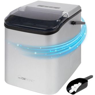 Clatronic Ewb 3785 M&aacute;quina Para Hacer Cubitos De Hielo Port&aacute;til 12 Kg/24h 105 W Negro, Plata
