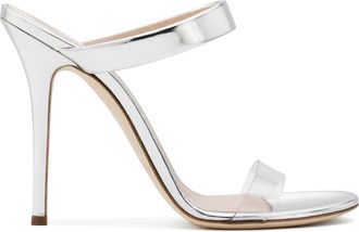 Generic Silver,6 UK,Slingback High Heel Mules for Womens Open Toe Stiletto Pumps Slip On Slide Two Strap Sandals Summer Dress Shoes