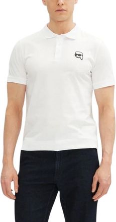 Karl Lagerfeld Polo Shirt - Heren - Polos - Wit - L - Katoen - Tops