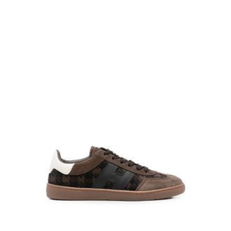 Hogan Coole Sneaker - Dames - Sneakers - Bruin - 38 EU - Leer - Schoenen