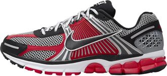 Nike Nike Mens Zoom Vomero 5 Shoes, Metallic Silver | Black | University Red, 8.5 UK