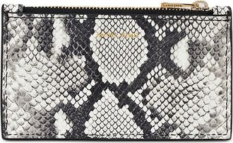 Anine Bing Portafoglio Lucy con zip - Bianco