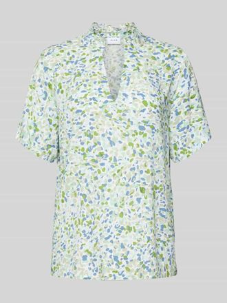 Vila Blusenshirt mit V-Ausschnitt Modell POVA in Schilf, Gr&ouml;&szlig;e 40