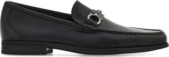 Ferragamo Black Leather Loafers
