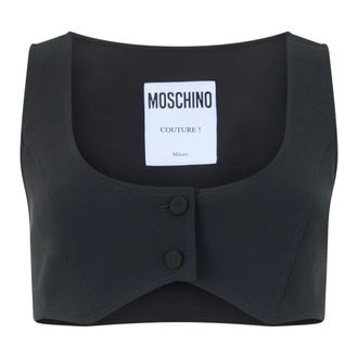 Moschino Dames, Tops, Zwart, Maat: S Poliester