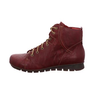 Think Lace-up Boot - Dames - Schoenen - Rood - Maat: 39 EU Leer