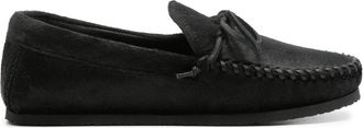 Isabel Marant Bow-Embellished Hair Loafers - Womens - Rubber/Calf Leather/Calf Hair