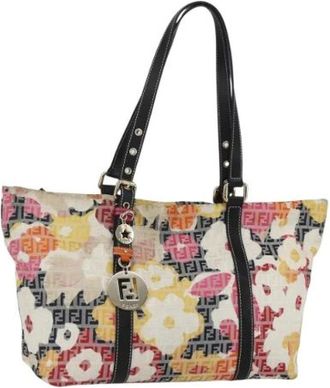 Fendi Pre-owned Tote Bags, female, Multicolor, Size: ONE SIZE Pre-owned Canvas Tote Bag