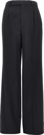 Saint Laurent Grain de poudre wool pants Woman 38