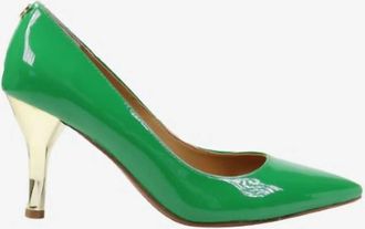 J. Rene&eacute; Womens Kanan Slip On Pumps In Green Patent
