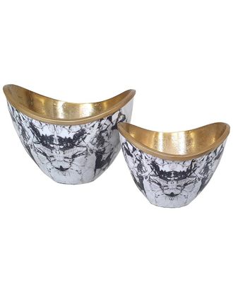 A&B Home Set Of 2 Oval Bowls