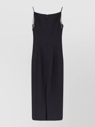 Pinko embellished square-neck midi dress