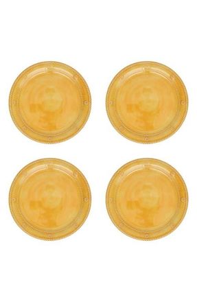 Juliska Berry & Thread Set of 4 Melamine Dessert Plates in Sunshine at Nordstrom