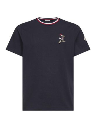 Moncler Navy Blue Crew Neck T-shirt