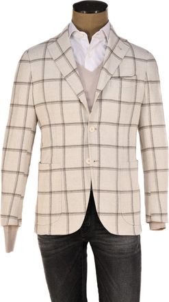 Sartorio Windowpane Virgin-Wool Sport Jacket