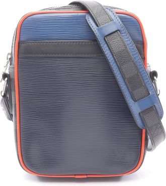 Louis Vuitton Black Blue Damier Graphite Epi Leather Handbag Shoulder Bag (Pre-Owned)