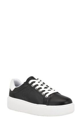 Calvin Klein Daili Metallic Sneaker in Black at Nordstrom Rack, Size 6.5