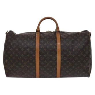 Louis Vuitton Pre-owned Weekend Bags, female, Brown, Size: ONE SIZE Pre-owned Canvas Weekend Bag