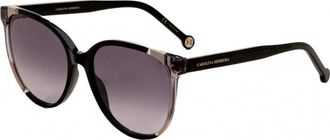 Carolina Herrera Womens CH0063S-0KDX-9O CH0063S 58 0KDX 9O Sunglasses - Black - One Size