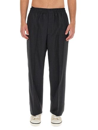 Isabel Marant Virgin Wool Trousers - Gray