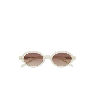 Kaleos Ludwig Zonnebril - Dames - Accessoires - Wit - Maat: 52 MM