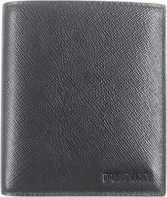 Prada Pre-owned Card Case - Heren - Vintage Accessoires - Zwart - ONE Size - Leer - Vintage