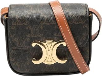 Celine Pre-owned Mini Claude - Dames - Vintage Schoudertas - Bruin - ONE Size - Leer - Vintage